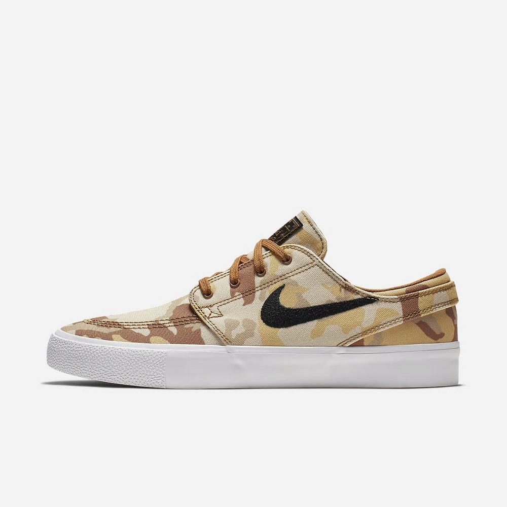 Chaussure De Skate Nike SB Zoom Stefan Janoski Canvas RM Premium Beige 1864-520 Parachute Beige/Ale Brown/White/Black Homme | MFP-59854691